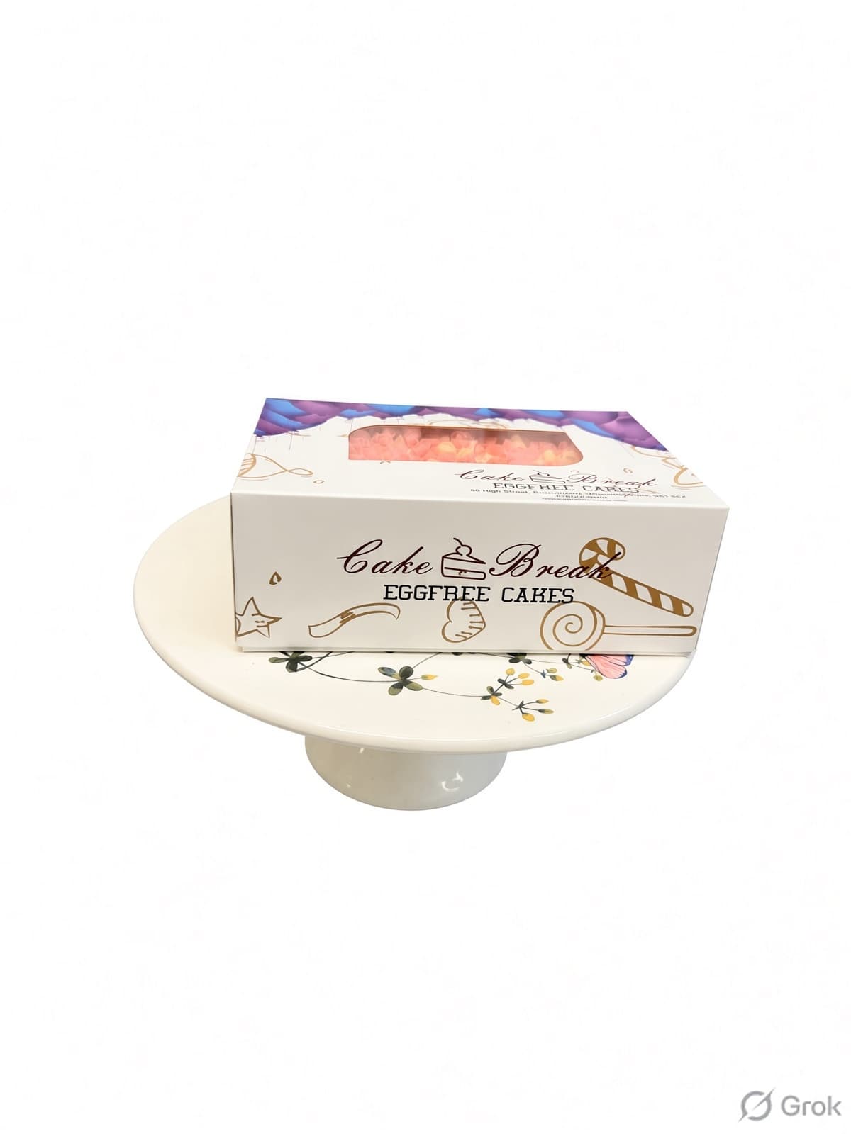 Strawberry Curls Cake Box view 2