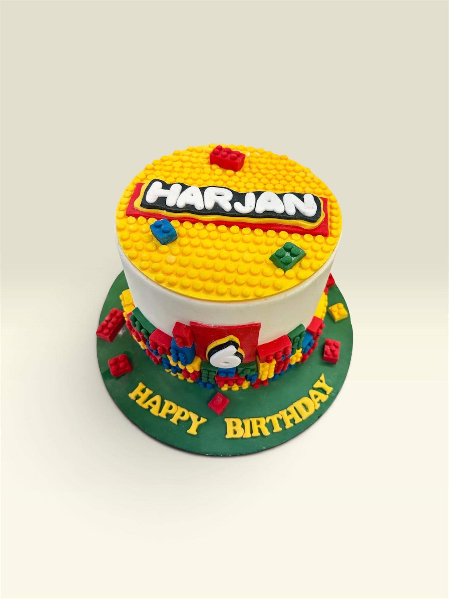 LEGO Themed Birthday Cake view 2