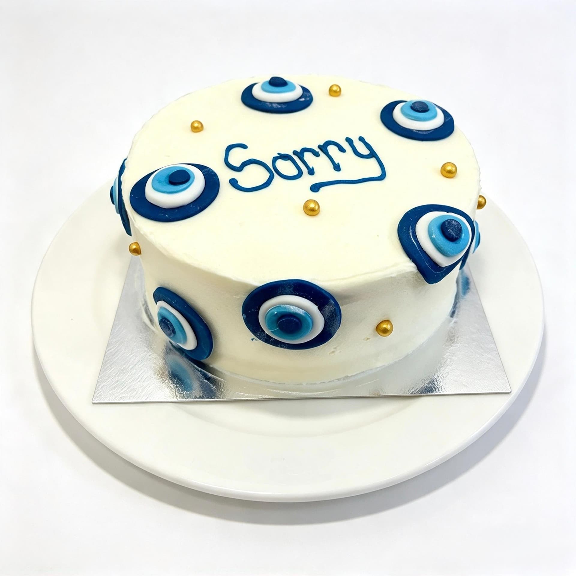 Evil Eye "Sorry" Bento Cake