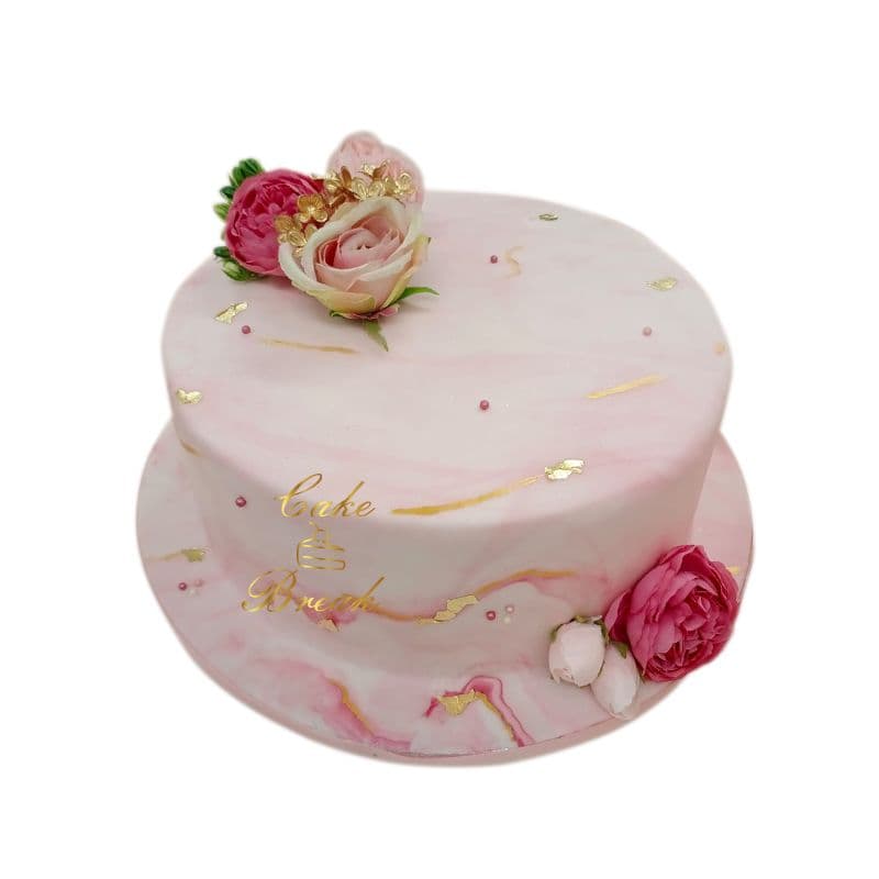 Pink Marble Cake view 3