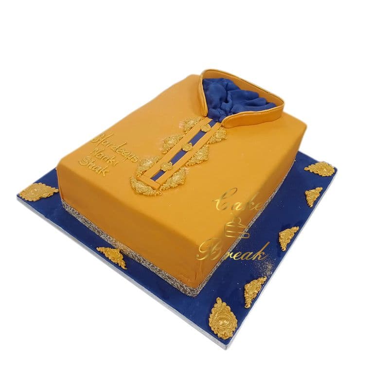 Sherwani Cake view 3